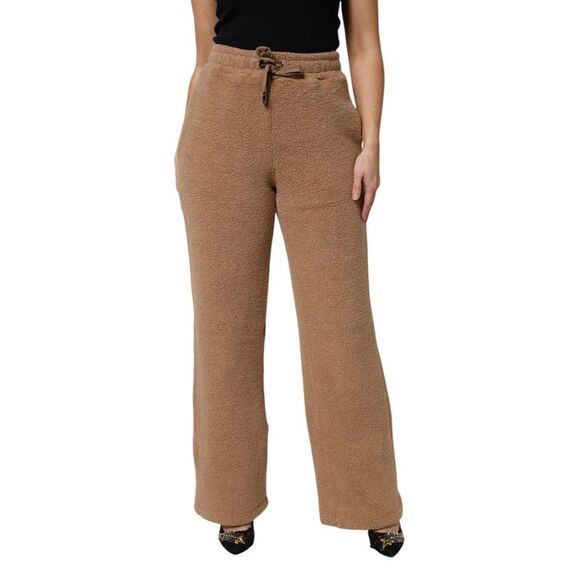 Dolce & Gabbana Brown Logo Plaque SweatWomen's Straight Women's Pants